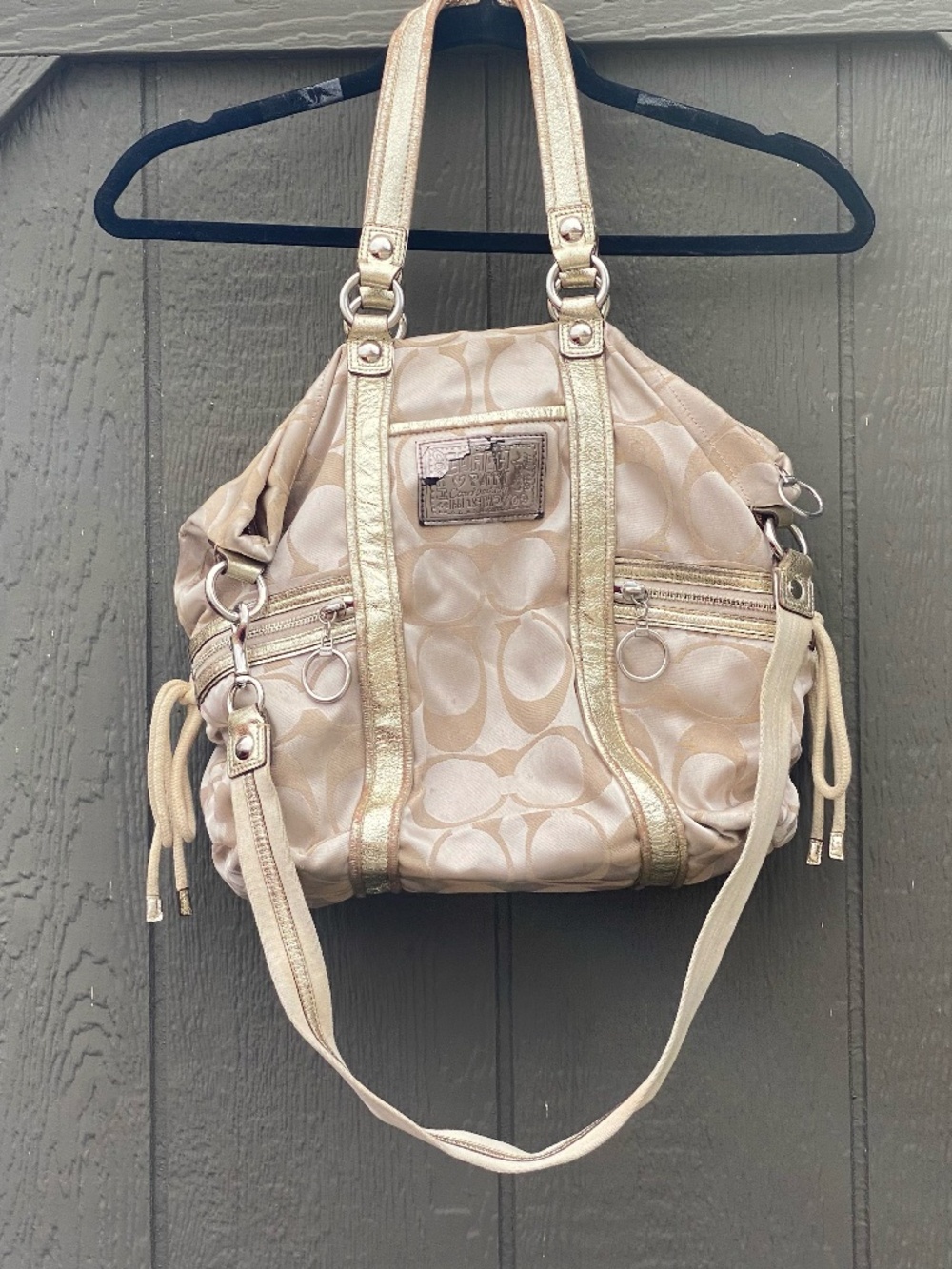 Coach Vintage Sateen Poppy Shoulder Bag
